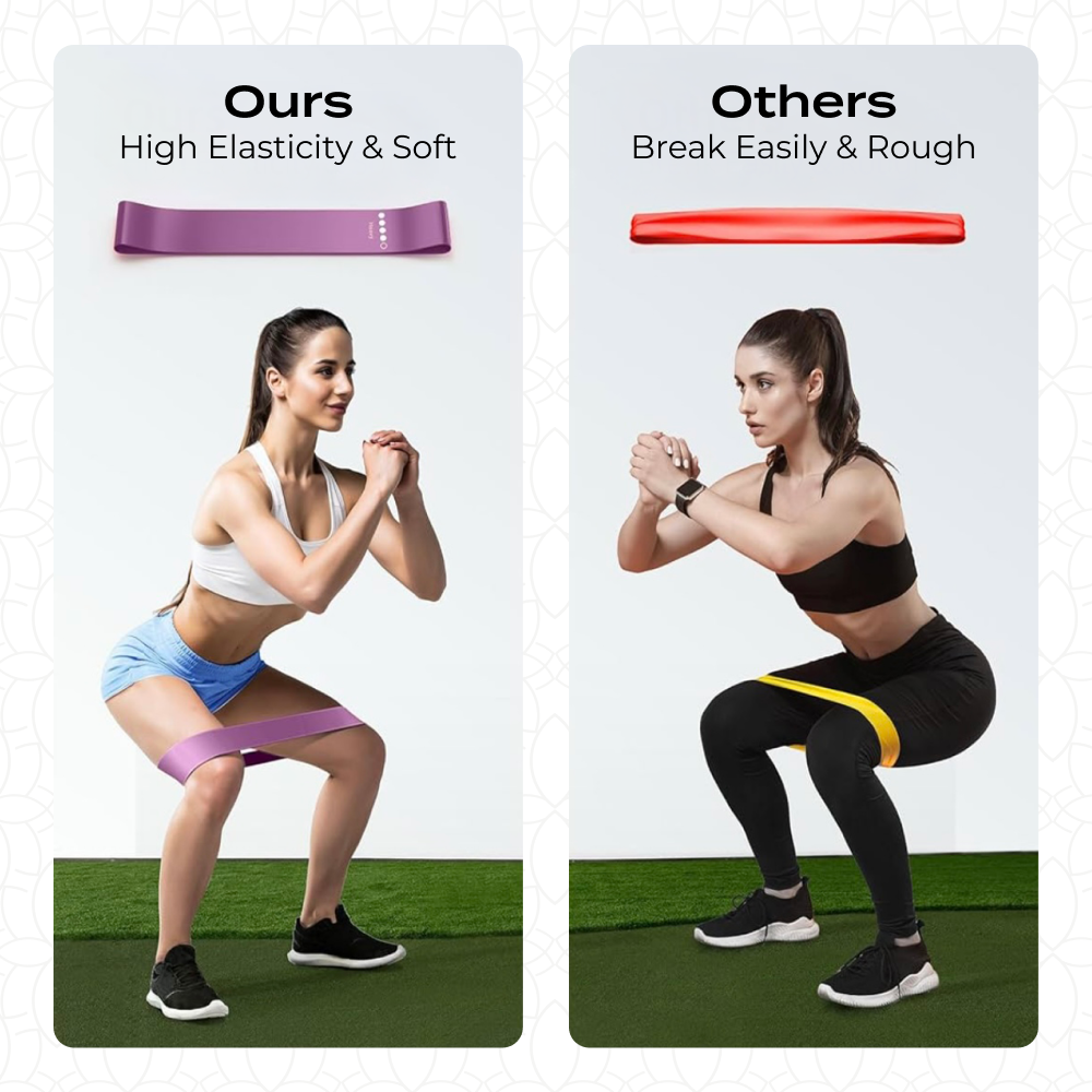 ELASTIC RESISTANCE BANDS. SET OF 5