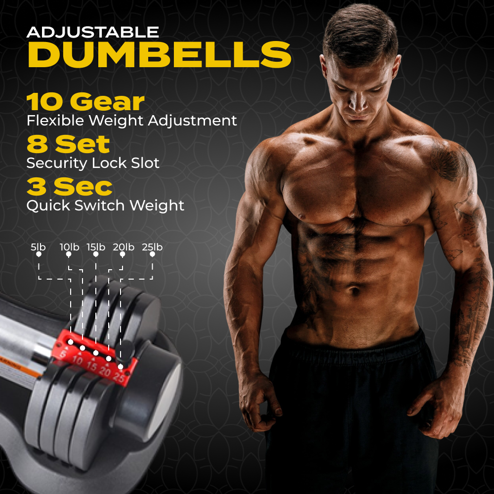 MULTIFUNCTIONAL ADJUSTABLE DUMBBELL