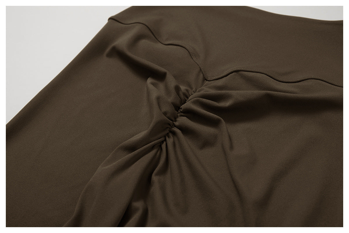 Fitness Flare Pants. Brown
