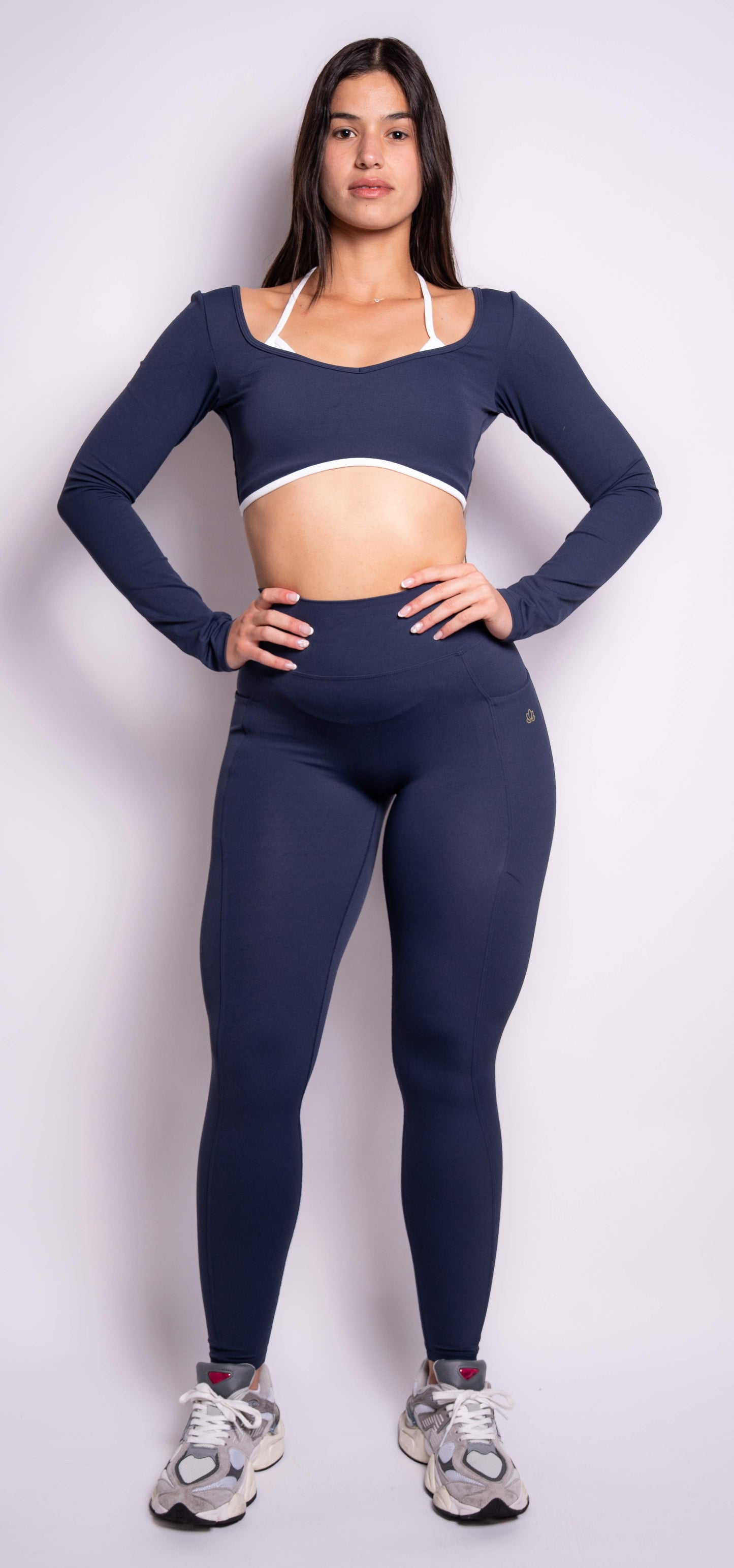 Fitness Leggings. Blue