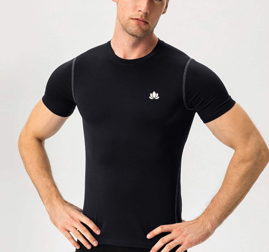 Men’s Fitness T-Shirt – Quick Dry, Performance Fit – Black / Blue / Green