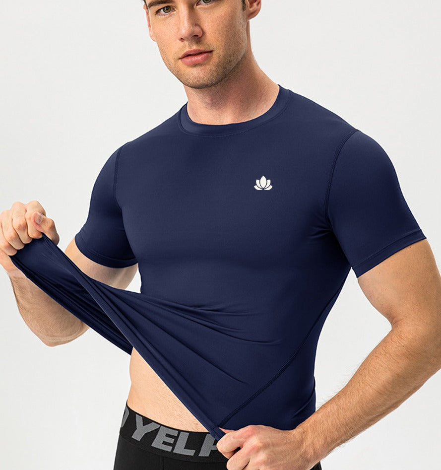 Men’s Fitness T-Shirt – Quick Dry, Performance Fit – Black / Blue / Green