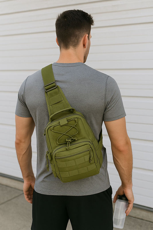 SPORTS SLING BACKPACK. GREEN