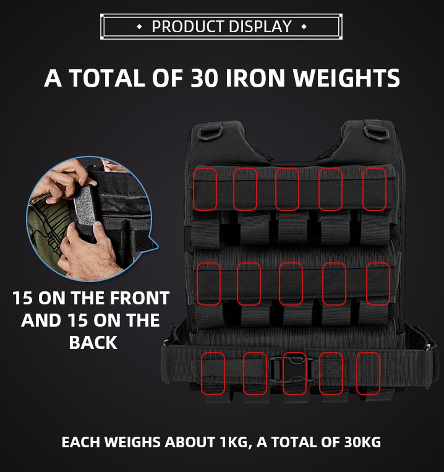 PRO TRAINING WEIGHTED VEST