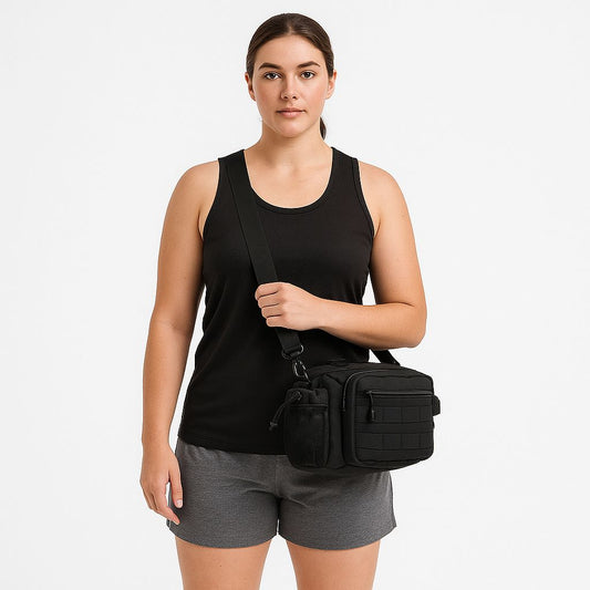 SPORTS BELLY BAG. BLACK