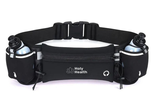 HYDRATION BELT-BAG W/ 2 REFILLABLE BOTTLES.