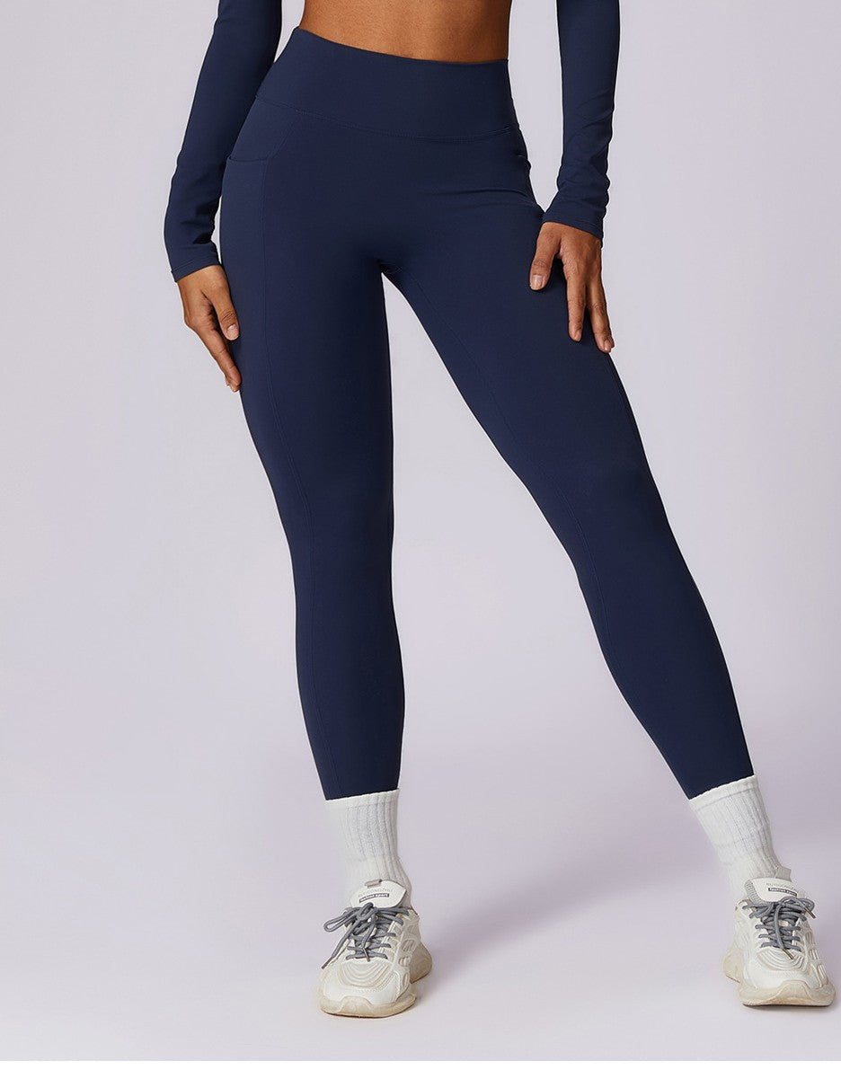 Fitness Leggings. Blue