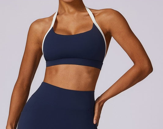 FITNESS BRA. BLUE