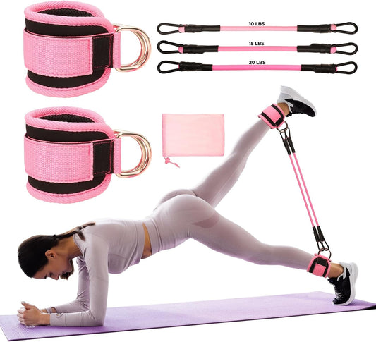 ANKLE RESISTANCE TUBES. SET OF 3
